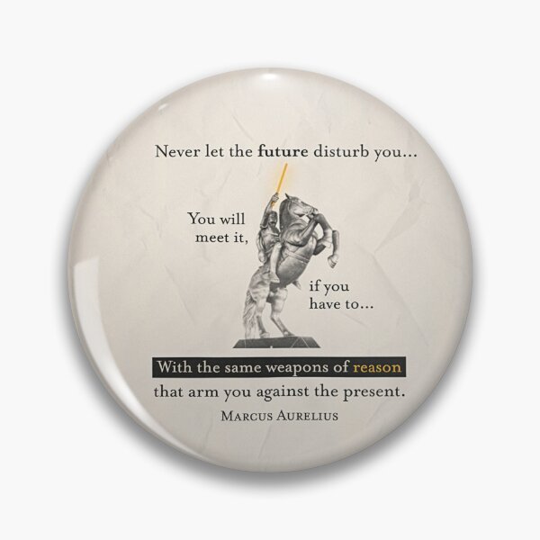 Item preview, Marcus Aurelius Quote - Never let the future disturb you - Artwork Print File designed and sold by Carry The Fire Creative.