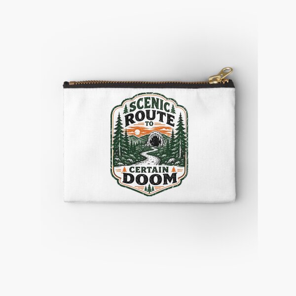 Item preview, Scenic Route To Certain Doom Funny Monster Cave Adventure Art designed and sold by Fenay Designs.