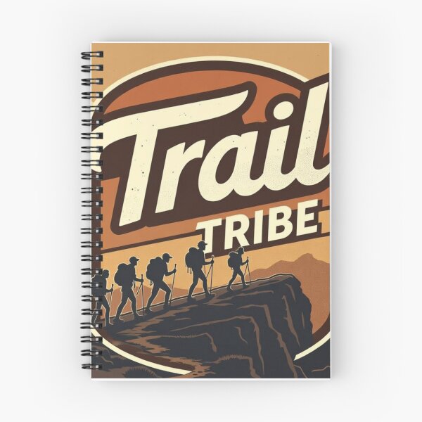 Item preview, Trail Tribe Vintage Hiking Adventure Badge designed and sold by Trail Echo Prints.