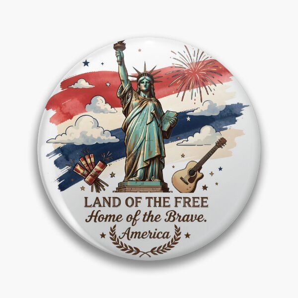 Item preview, Land of the Free - Artistic Statue of Liberty American Heritage Design designed and sold by SupernovaNote.