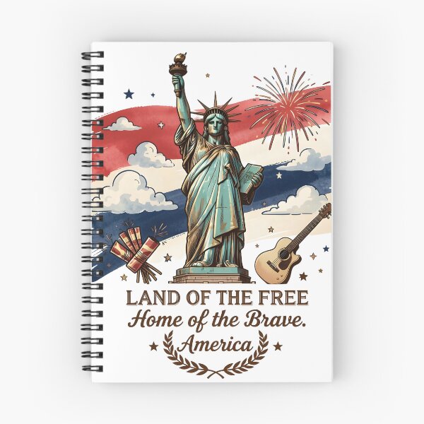 Item preview, Land of the Free - Artistic Statue of Liberty American Heritage Design designed and sold by SupernovaNote.