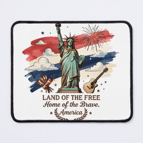 Item preview, Land of the Free - Artistic Statue of Liberty American Heritage Design designed and sold by SupernovaNote.
