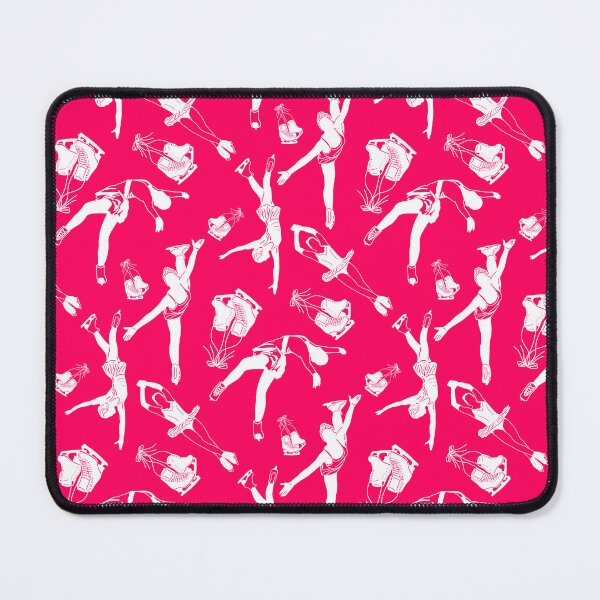 Item preview, Female Figure Skaters Retro Pop Collection in Vibrant Strawberry designed and sold by PD-Skating.