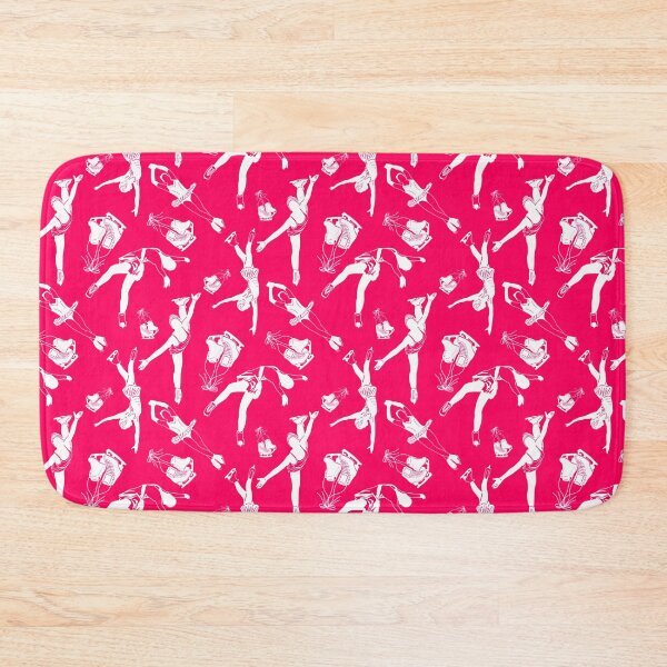 Item preview, Female Figure Skaters Retro Pop Collection in Vibrant Strawberry designed and sold by PD-Skating.