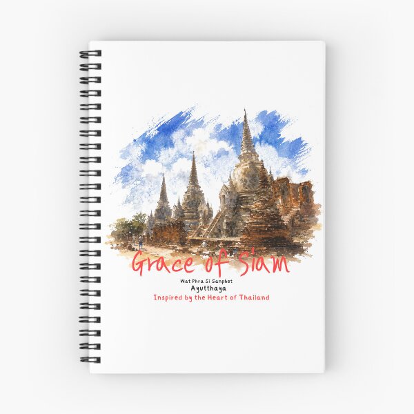Item preview, Ayutthaya Thailand Ancient Temple Watercolor Travel Art designed and sold by Beeform.