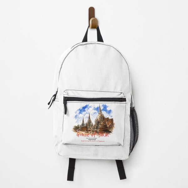 Item preview, Ayutthaya Thailand Ancient Temple Watercolor Travel Art designed and sold by Beeform.