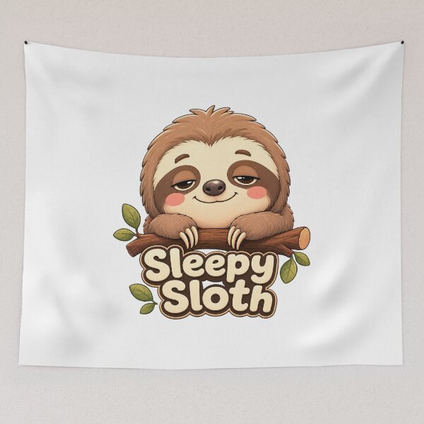 Item preview, Cute Sleepy Sloth designed and sold by pirminio.