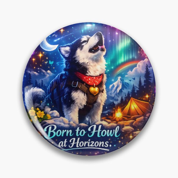 Item preview, Husky Adventure – “Born to Howl at Horizons.” designed and sold by bluesirian22.