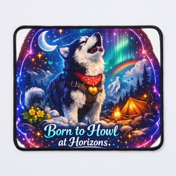Item preview, Husky Adventure – “Born to Howl at Horizons.” designed and sold by bluesirian22.