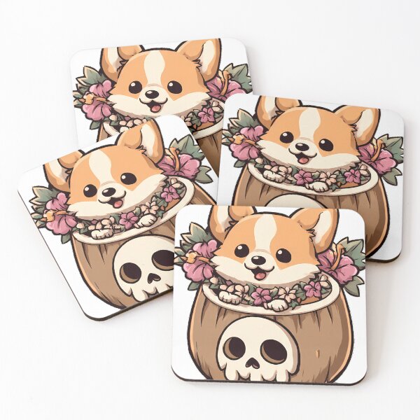 Item preview, Coconut Ghost Corgi designed and sold by pumsquare.