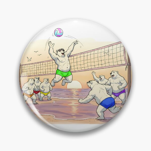 Item preview, Beach Bear Volleyball - Pride designed and sold by Black Rainbow Studios.