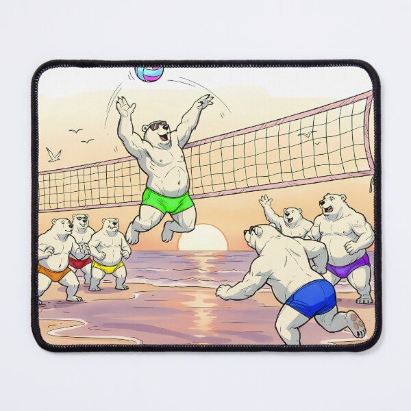 Item preview, Beach Bear Volleyball - Pride designed and sold by Black Rainbow Studios.
