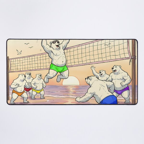 Item preview, Beach Bear Volleyball - Pride designed and sold by Black Rainbow Studios.