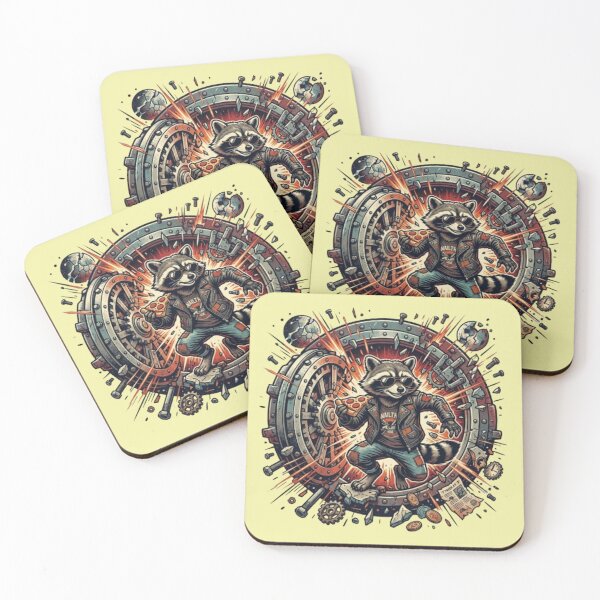 Item preview, Vault Breaker – Pizza Raccoon Chaos designed and sold by Dogandesighn.