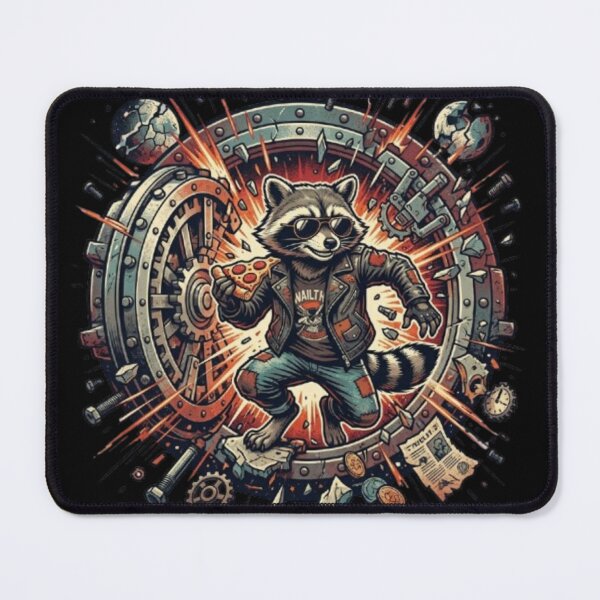 Item preview, Vault Breaker – Pizza Raccoon Chaos designed and sold by Dogandesighn.