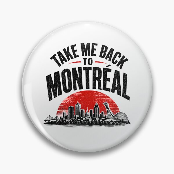 Item preview, Take Me Back To Montreal Skyline Red Sun Art designed and sold by Fenay Designs.
