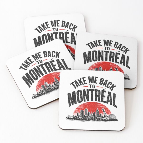 Item preview, Take Me Back To Montreal Skyline Red Sun Art designed and sold by Fenay Designs.
