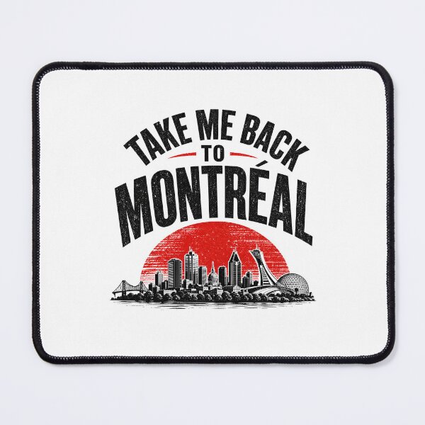 Item preview, Take Me Back To Montreal Skyline Red Sun Art designed and sold by Fenay Designs.