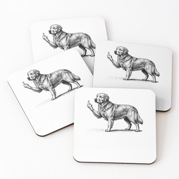 Item preview, Funny Labrador Dog Midle Finger designed and sold by nosu-art-pod.