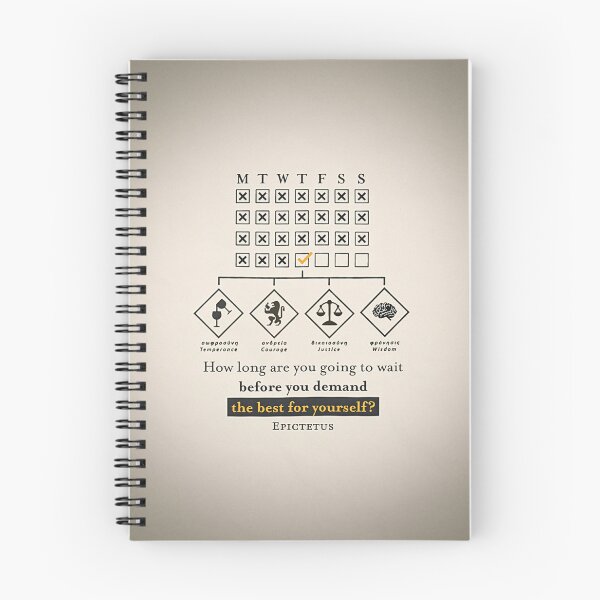 Item preview, Epictetus Quote - How long are you going to wait? - Artwork Print File designed and sold by Carry The Fire Creative.