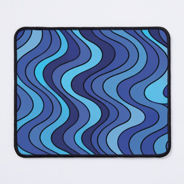 Item preview, Blue Ombre Wave Pattern-Vertical Ocean Ripple Design designed and sold by DjFreeq.