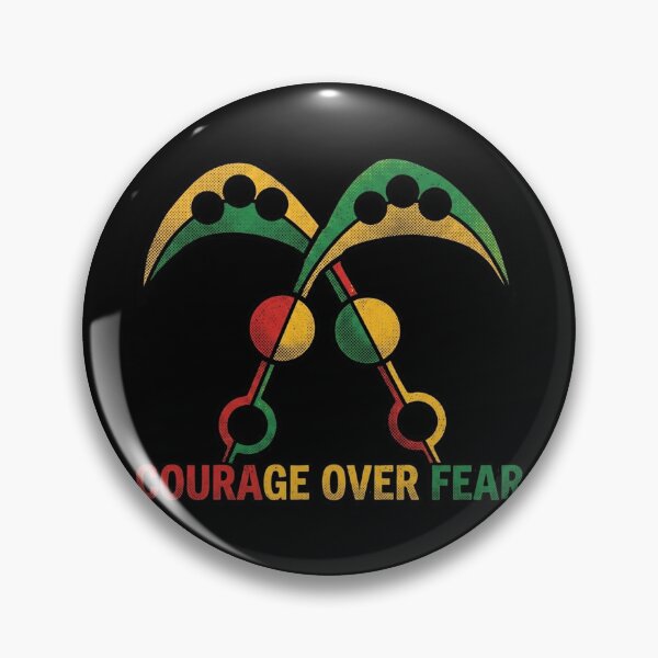 Item preview, Courage Over Fear Akofena Swords Pop Art designed and sold by DuckOddity.
