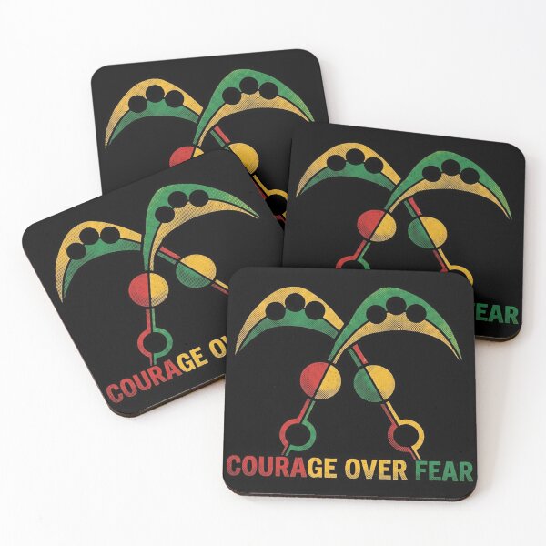 Item preview, Courage Over Fear Akofena Swords Pop Art designed and sold by DuckOddity.