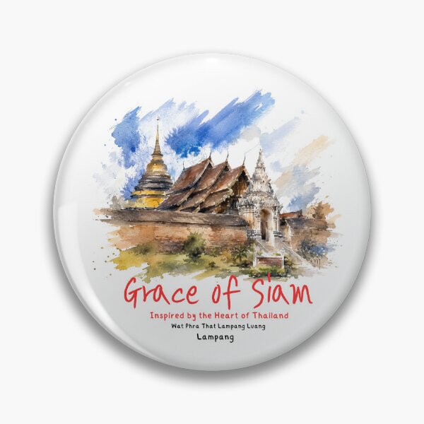 Item preview, Grace of Siam | Lanna Temple Watercolor Art | Thailand Travel designed and sold by Beeform.