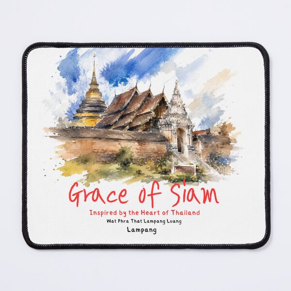 Item preview, Grace of Siam | Lanna Temple Watercolor Art | Thailand Travel designed and sold by Beeform.