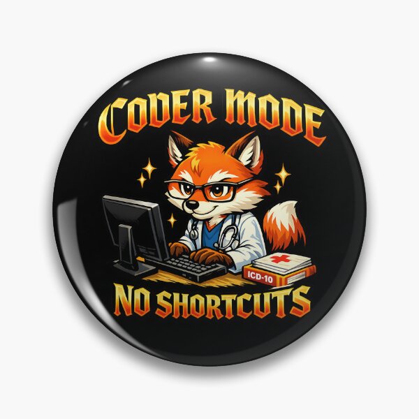 Item preview, Funny Smart Fox Medical Coder No Shortcuts ICD-10 Coding Specialist Healthcare Administration Week Medical Billing and Coding Professional Appreciation Gift designed and sold by ClinicalHubs.