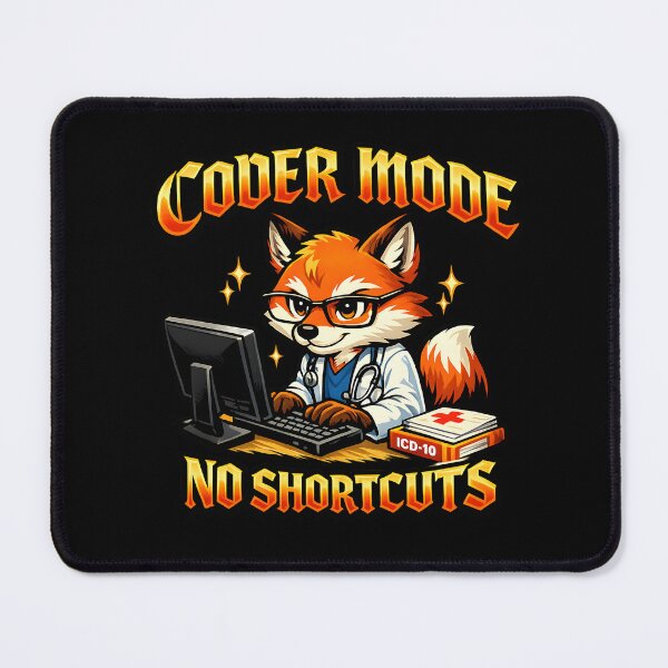 Item preview, Funny Smart Fox Medical Coder No Shortcuts ICD-10 Coding Specialist Healthcare Administration Week Medical Billing and Coding Professional Appreciation Gift designed and sold by ClinicalHubs.