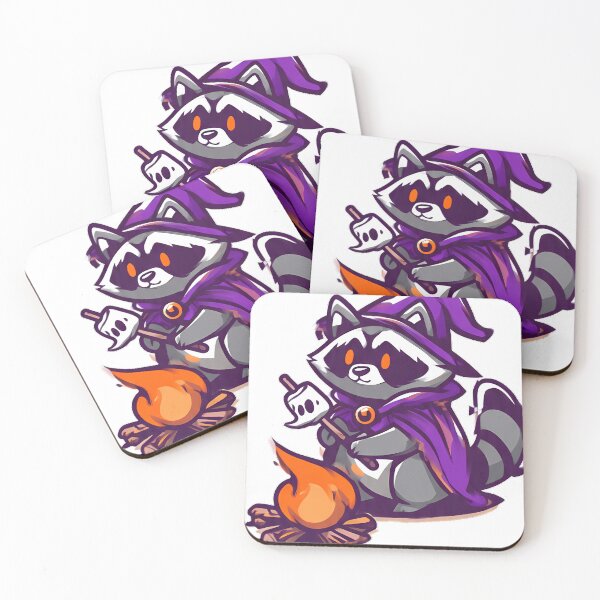 Item preview, Bonfire Witch Raccoon designed and sold by pumsquare.