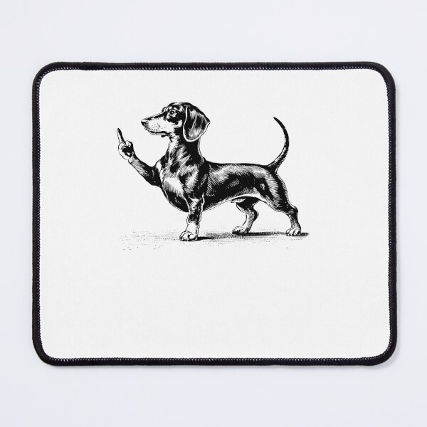 Item preview, Funny Dachshund Dog Midle Finger designed and sold by nosu-art-pod.