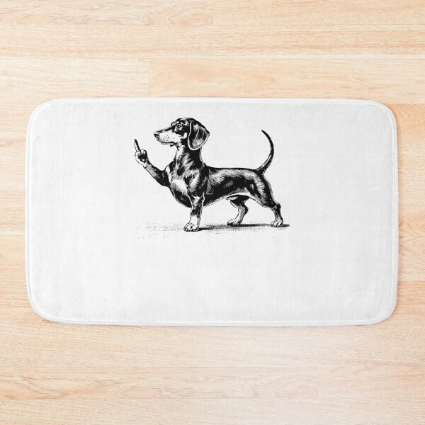Item preview, Funny Dachshund Dog Midle Finger designed and sold by nosu-art-pod.