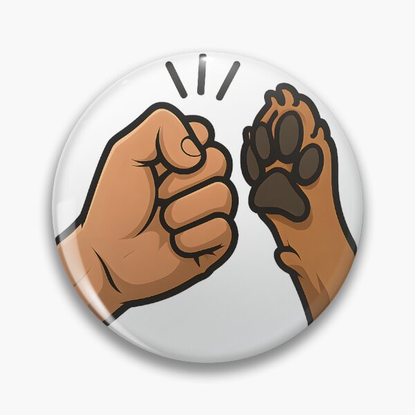 Item preview, Dog Paw Fist Bump Best Friend Design designed and sold by CreativeMindsetLab.