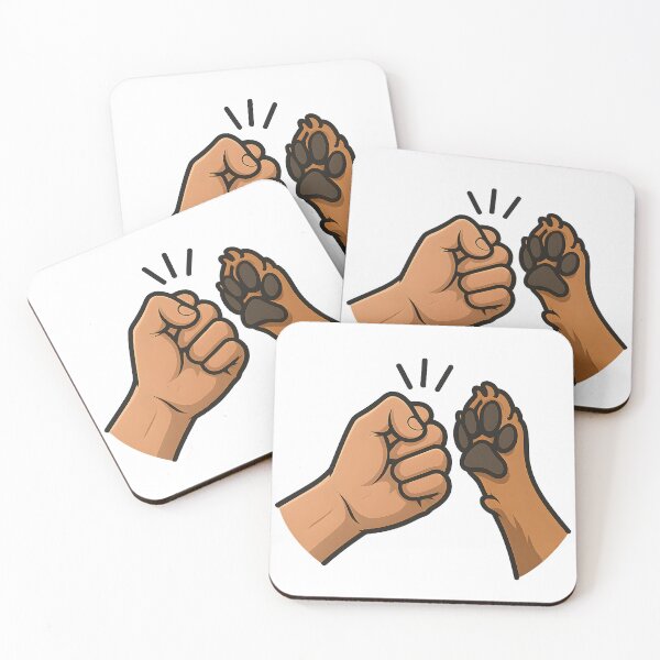 Item preview, Dog Paw Fist Bump Best Friend Design designed and sold by CreativeMindsetLab.