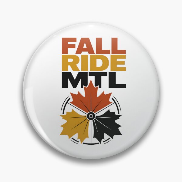 Item preview, Fall Ride MTL Montreal Maple Leaf Bicycle Cycling Art designed and sold by Fenay Designs.
