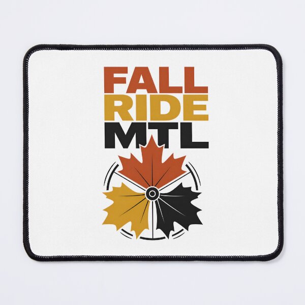 Item preview, Fall Ride MTL Montreal Maple Leaf Bicycle Cycling Art designed and sold by Fenay Designs.
