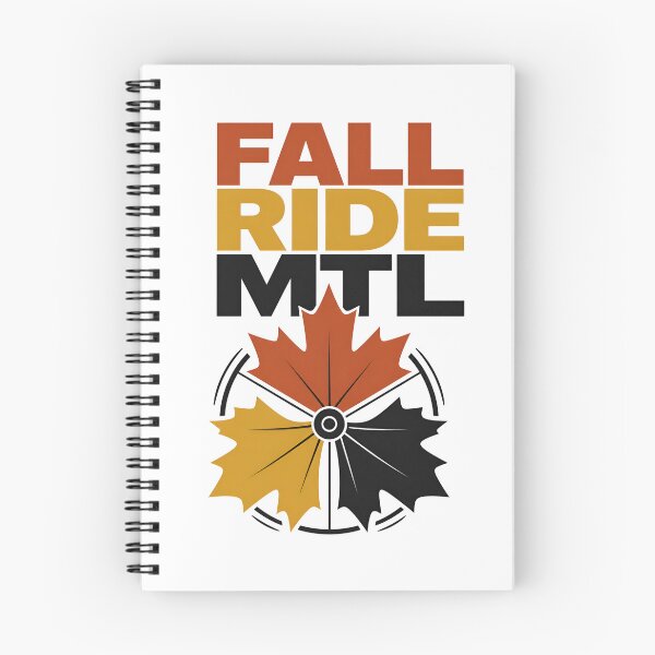 Item preview, Fall Ride MTL Montreal Maple Leaf Bicycle Cycling Art designed and sold by Fenay Designs.