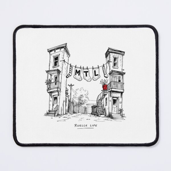 Item preview, Ruelle Life Montreal Alleyway Spiral Staircase Sketch Art designed and sold by Fenay Designs.
