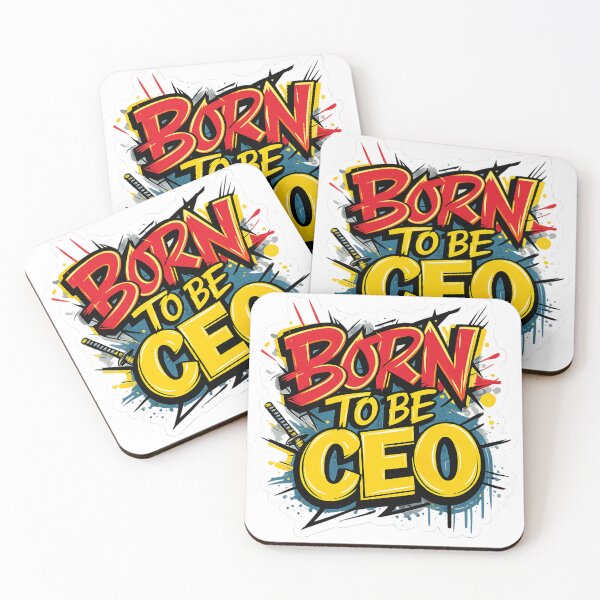 Item preview, Born to Be CEO – Comic Style Motivation designed and sold by stickyverselab.