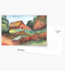 A Quiet Barn Scene Postkarten