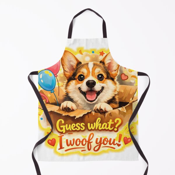 Item preview, Corgi Surprise – “Guess What? I Woof You!” designed and sold by bluesirian22.