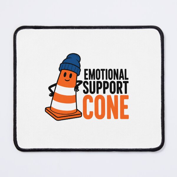 Item preview, Emotional Support Cone Montreal Construction Funny Art designed and sold by Fenay Designs.