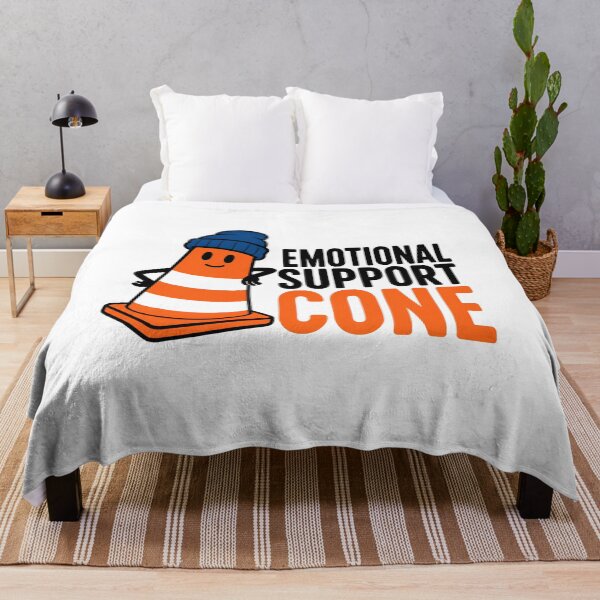Item preview, Emotional Support Cone Montreal Construction Funny Art designed and sold by Fenay Designs.