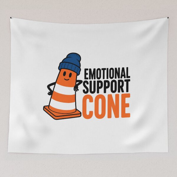Item preview, Emotional Support Cone Montreal Construction Funny Art designed and sold by Fenay Designs.