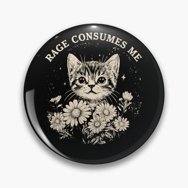 Item preview, Rage Consumes Me Cat designed and sold by nosu-art-pod.