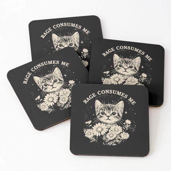 Item preview, Rage Consumes Me Cat designed and sold by nosu-art-pod.