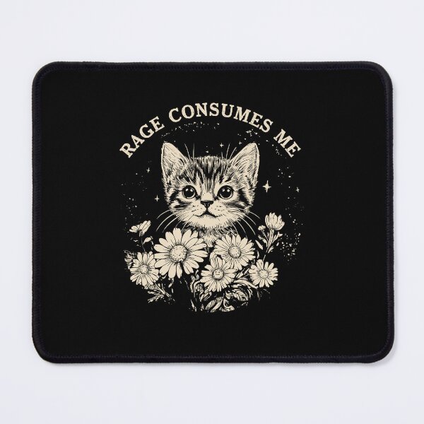 Item preview, Rage Consumes Me Cat designed and sold by nosu-art-pod.