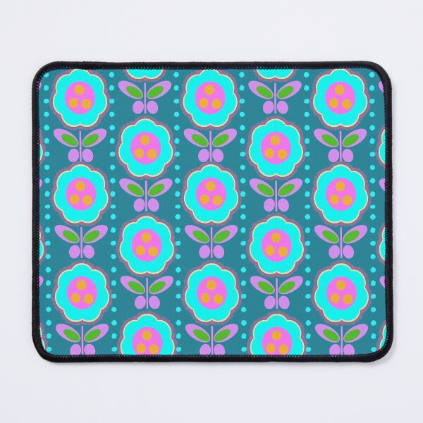 Item preview, Turquoise Flowers Pattern designed and sold by mirimo.